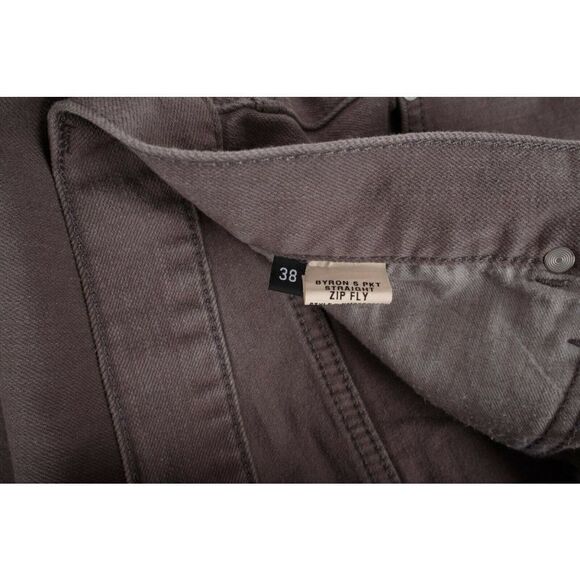 Hudson Mens Jeans Denim Byron Straight Dark Green Mid rise Size 38 NWT - Picture 9 of 10